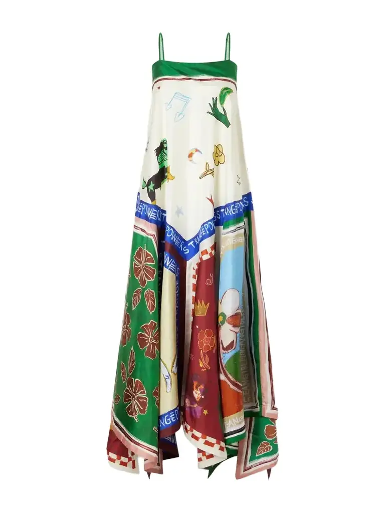 ALÉMAIS Tangible Silk-twill Midi Dress | Image 1 ALÉMAIS Tangible Silk-twill Midi Dress | Image 1