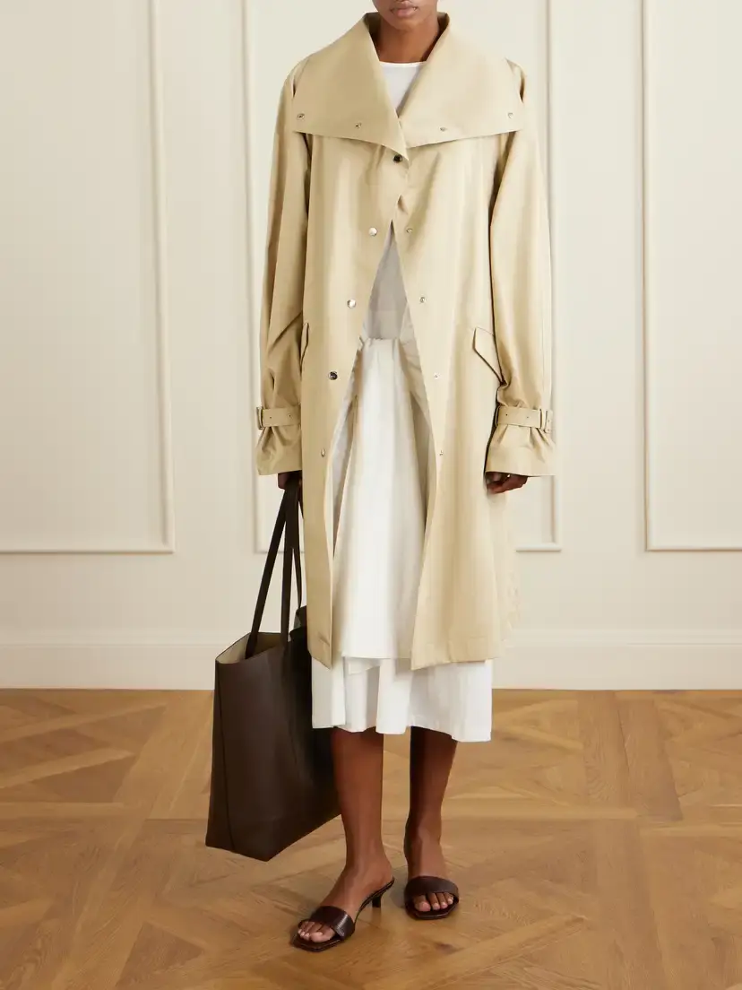 TOTEME Oversized Cotton Trench Coat | Thumbnail 2 TOTEME Oversized Cotton Trench Coat | Thumbnail 2