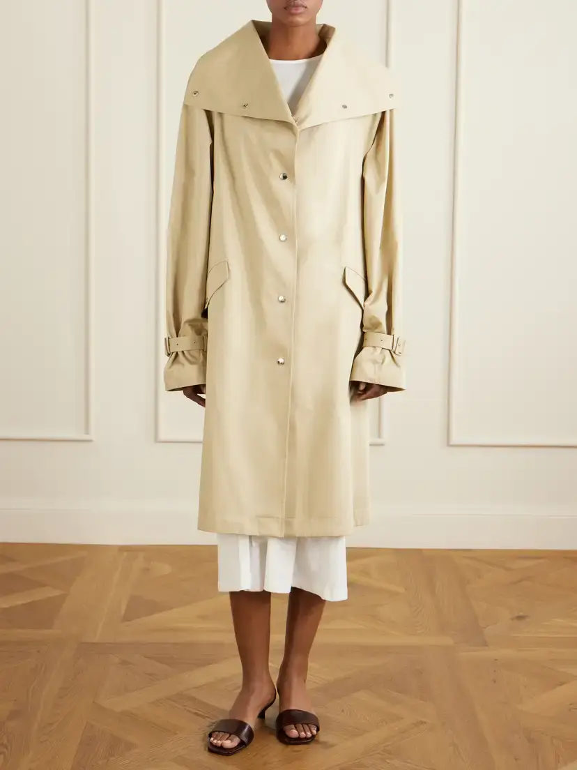 TOTEME Oversized Cotton Trench Coat | Thumbnail 3 TOTEME Oversized Cotton Trench Coat | Thumbnail 3