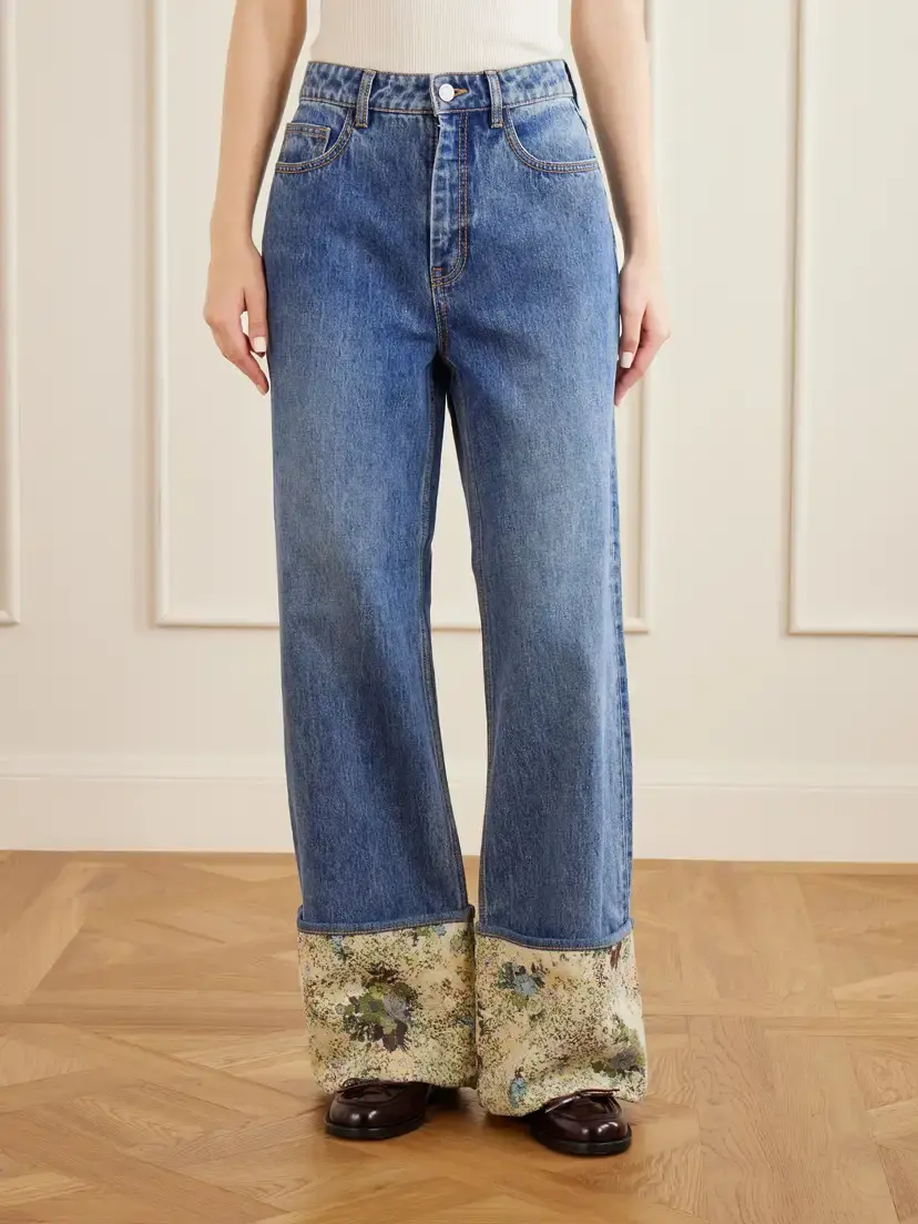 ALÉMAIS Marcel Printed Straight-leg Jeans | Thumbnail 3 ALÉMAIS Marcel Printed Straight-leg Jeans | Thumbnail 3