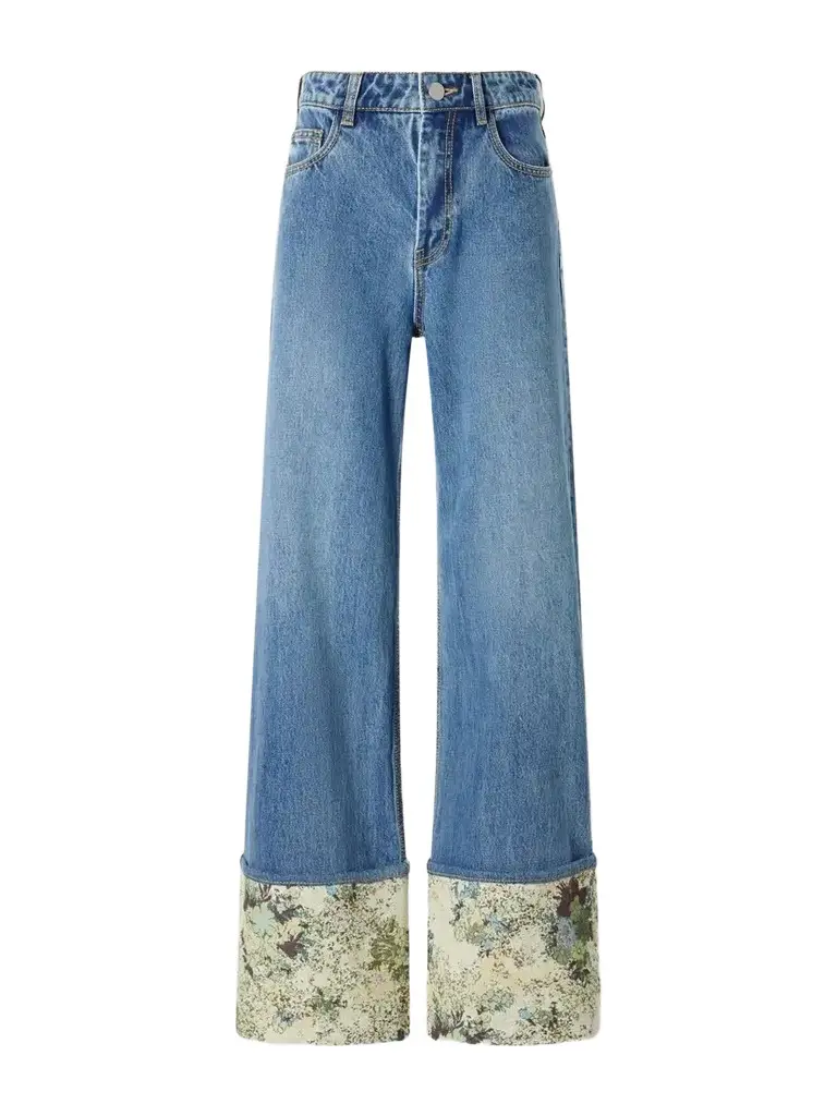 ALÉMAIS Marcel Printed Straight-leg Jeans | Image 1 ALÉMAIS Marcel Printed Straight-leg Jeans | Image 1