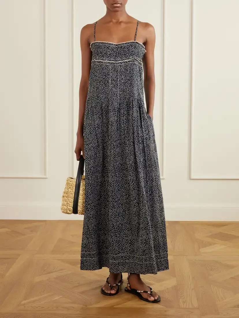 Marant Étoile Demy Printed Cotton Midi Dress | Thumbnail 2 Marant Étoile Demy Printed Cotton Midi Dress | Thumbnail 2