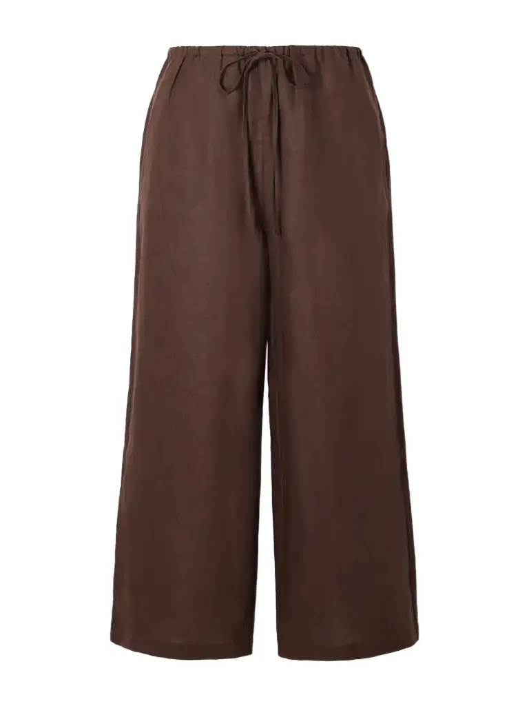 Staud Mateo Linen Mid-rise Wide-leg Pants | Image 1 Staud Mateo Linen Mid-rise Wide-leg Pants | Image 1