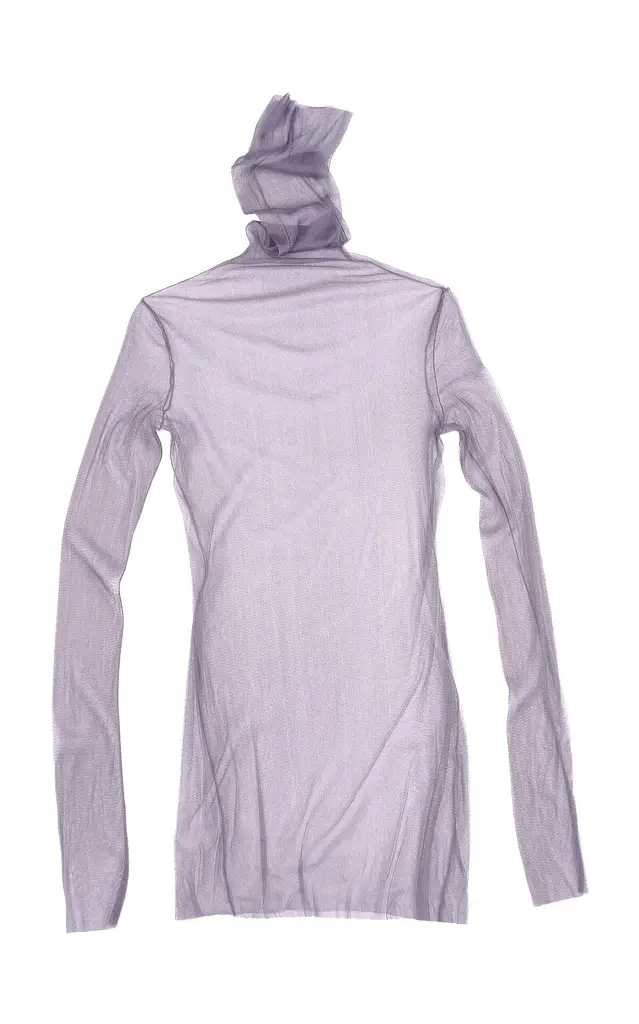 Cortana Cisne Tulle Silk Top