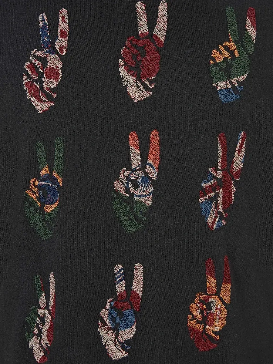 John Varvatos Star U.S.A. John Varvatos Star U. S.A. Men's Cotton Peace Sign Tee | Thumbnail 7