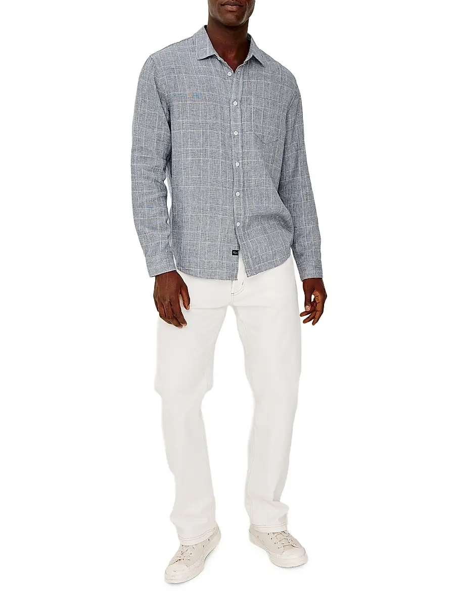 RAILS Men's Gracy Plaid Linen-Cotton Shirt | Thumbnail 2 RAILS Men's Gracy Plaid Linen-Cotton Shirt | Thumbnail 2