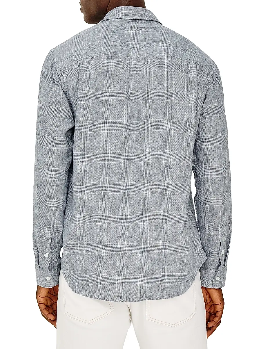 RAILS Men's Gracy Plaid Linen-Cotton Shirt | Thumbnail 4 RAILS Men's Gracy Plaid Linen-Cotton Shirt | Thumbnail 4