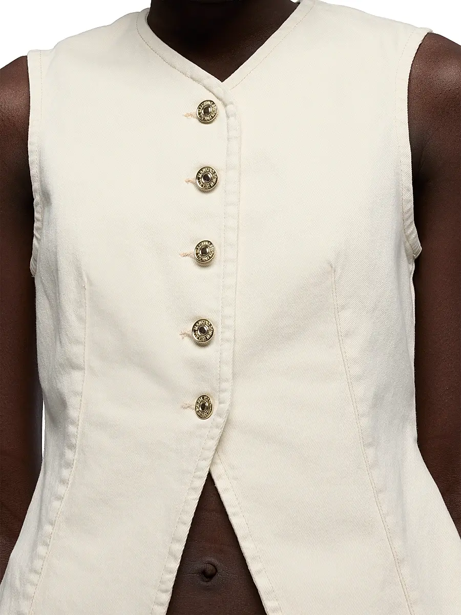 7 For All Mankind Women's Denim Vest | Thumbnail 6 7 For All Mankind Women's Denim Vest | Thumbnail 6