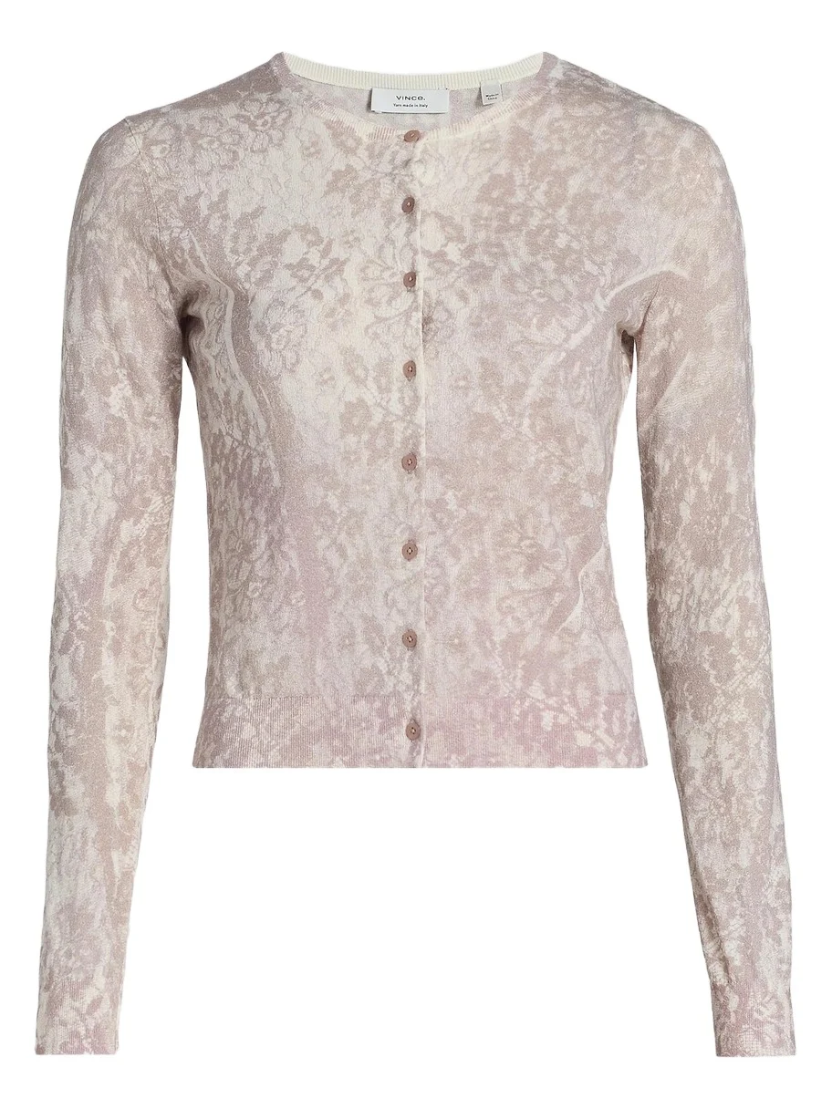 Women's Floral Cotton-Blend Cardigan Women's Floral Cotton-Blend Cardigan