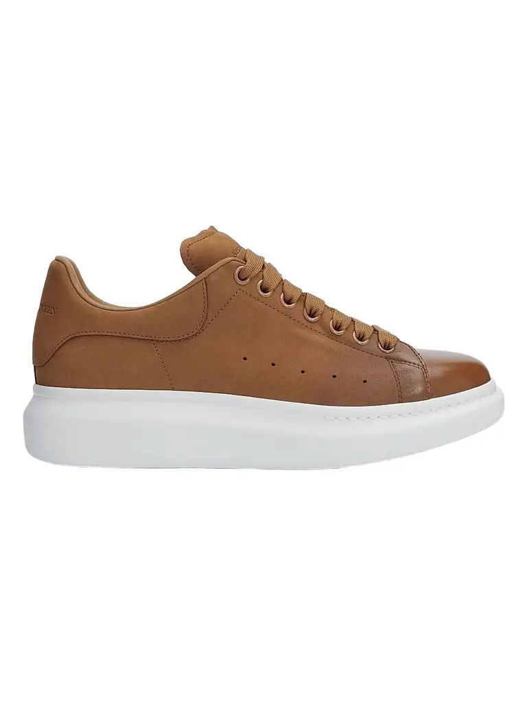 Alexander McQueen Men's Oversized Spray-Toe Suede Sneakers - Brown - Size 7 | Image 1 Alexander McQueen Men's Oversized Spray-Toe Suede Sneakers - Brown - Size 7 | Image 1