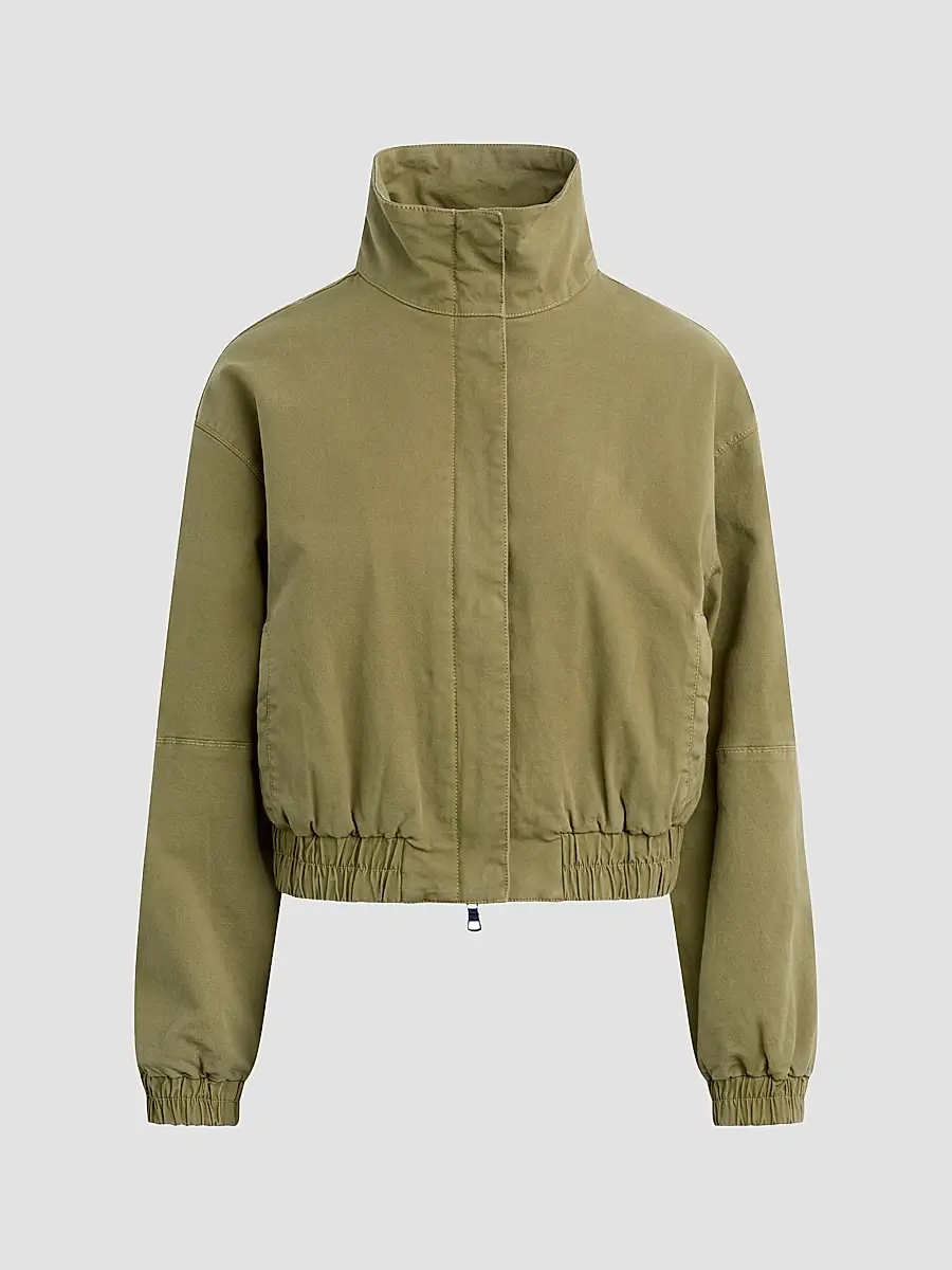 Hudson Jeans Women's Sporty Cotton-Blend Bomber Jacket | Thumbnail 3 Hudson Jeans Women's Sporty Cotton-Blend Bomber Jacket | Thumbnail 3