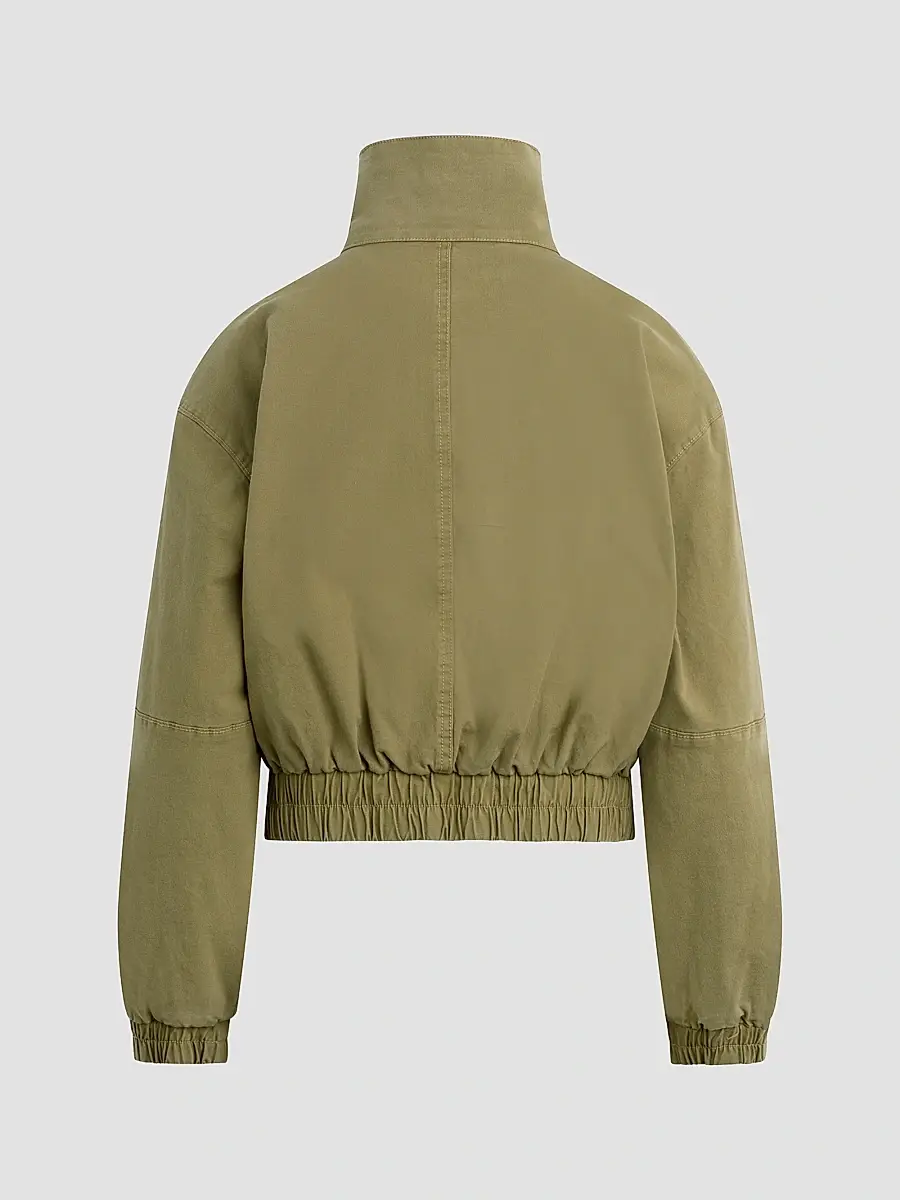 Hudson Jeans Women's Sporty Cotton-Blend Bomber Jacket | Thumbnail 4 Hudson Jeans Women's Sporty Cotton-Blend Bomber Jacket | Thumbnail 4