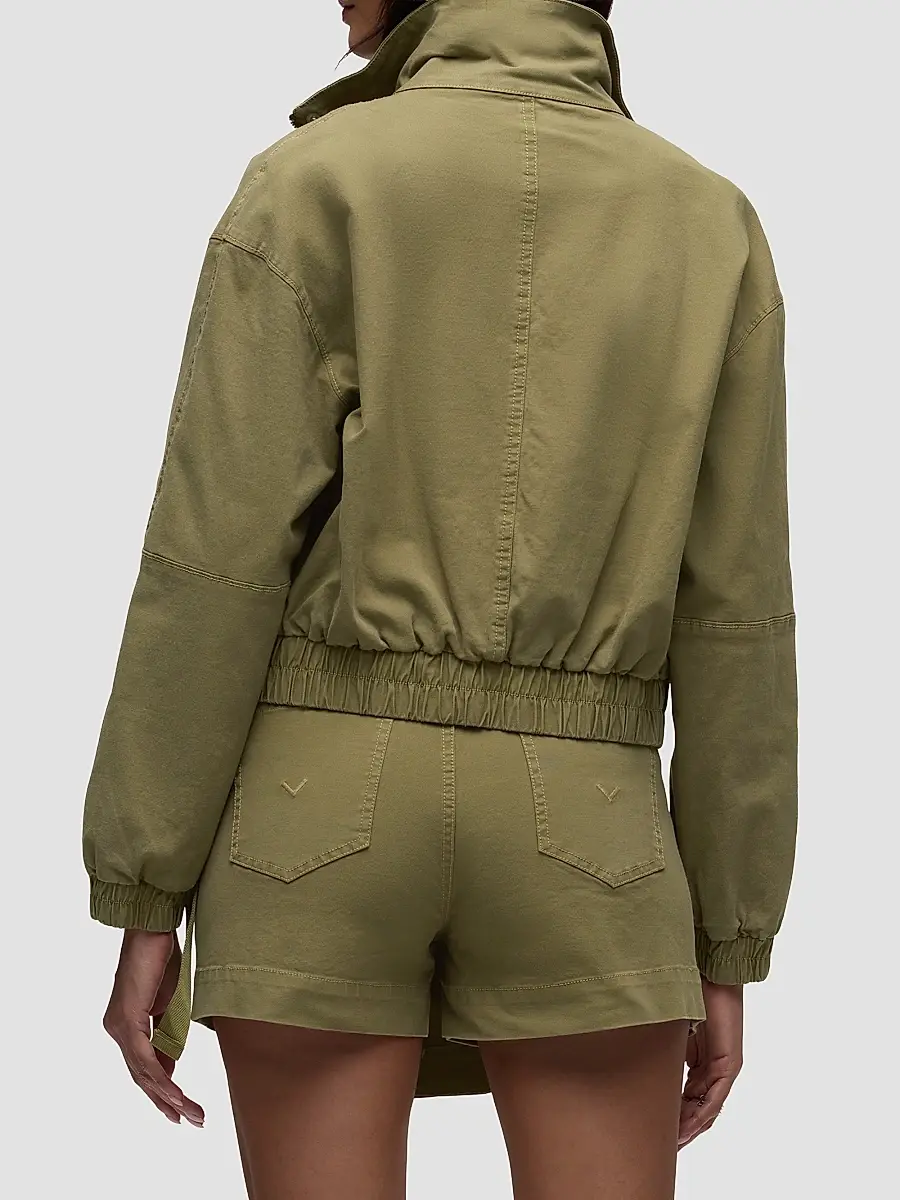 Hudson Jeans Women's Sporty Cotton-Blend Bomber Jacket | Thumbnail 7 Hudson Jeans Women's Sporty Cotton-Blend Bomber Jacket | Thumbnail 7