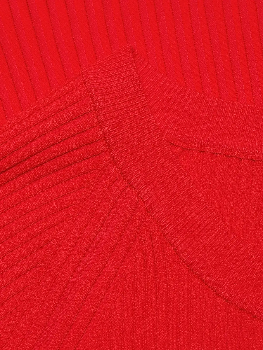 Elie Tahari Women's The Delaney Ribbed Midi-Dress - Red Bliss - Size XS | Thumbnail 7 Elie Tahari Women's The Delaney Ribbed Midi-Dress - Red Bliss - Size XS | Thumbnail 7