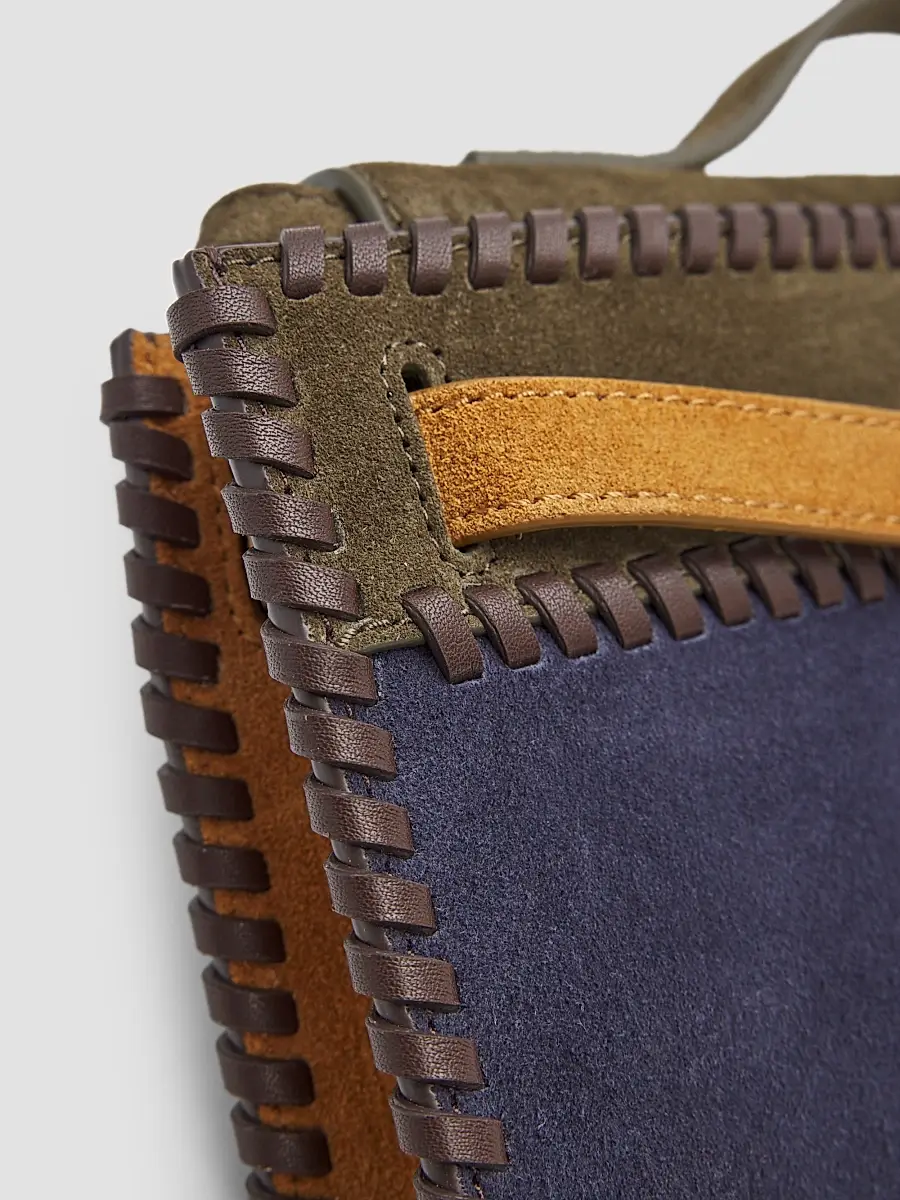 Veronica Beard Women's Dash Colorblocked Suede Shoulder Bag | Thumbnail 6