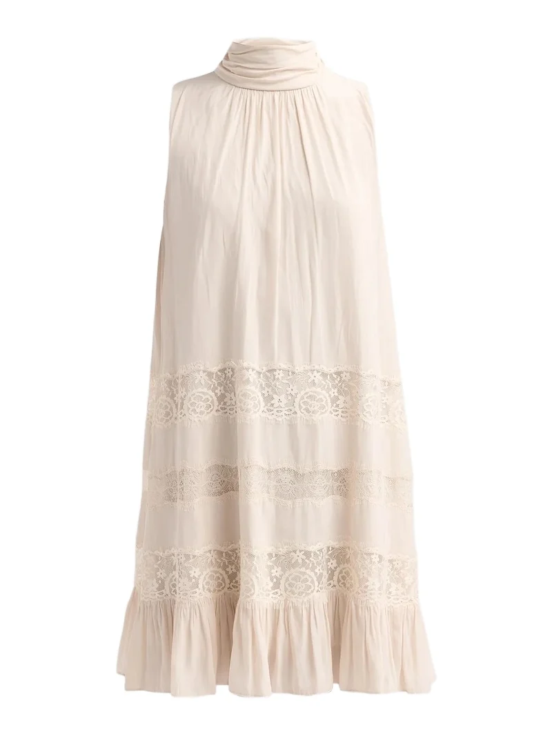 Women's Samantha Tiered Lace Mini Dress Women's Samantha Tiered Lace Mini Dress