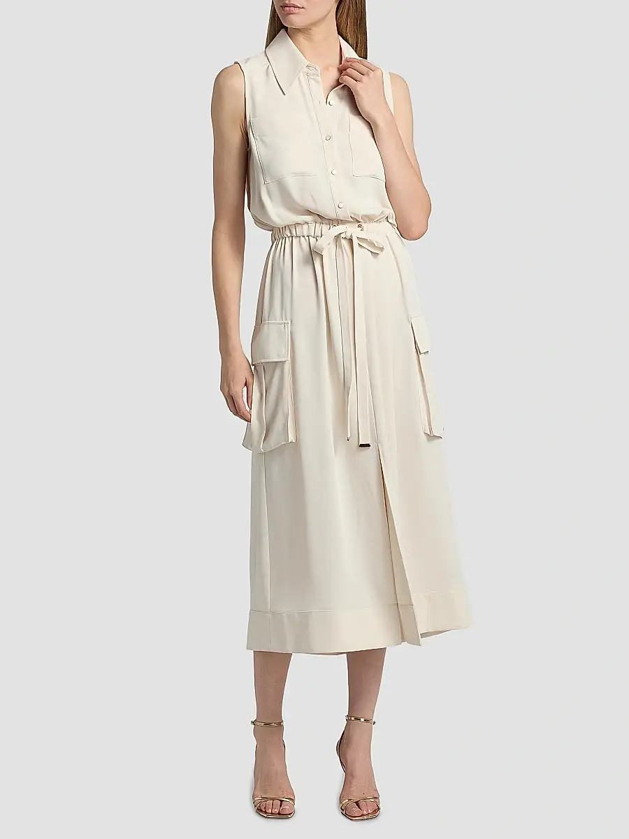 Ramy Brook Women's Payton Drawstring-Waist Sleeveless Midi-Dress | Thumbnail 2 Ramy Brook Women's Payton Drawstring-Waist Sleeveless Midi-Dress | Thumbnail 2