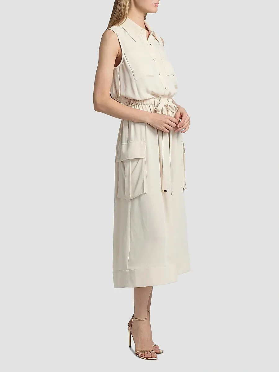 Ramy Brook Women's Payton Drawstring-Waist Sleeveless Midi-Dress | Thumbnail 4 Ramy Brook Women's Payton Drawstring-Waist Sleeveless Midi-Dress | Thumbnail 4