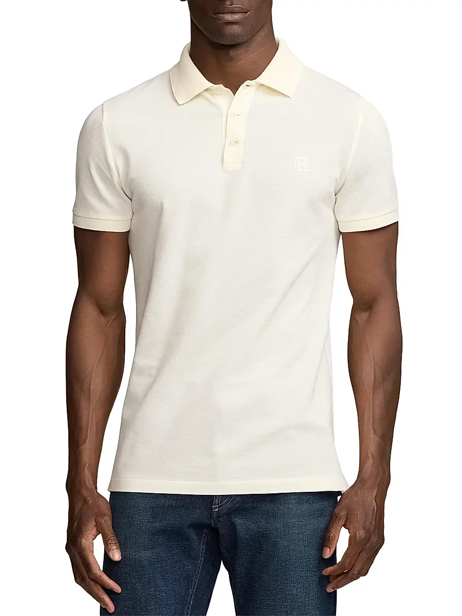 Ralph Lauren Purple Label Men's Cashmere-Blend Polo Shirt | Thumbnail 3 Ralph Lauren Purple Label Men's Cashmere-Blend Polo Shirt | Thumbnail 3