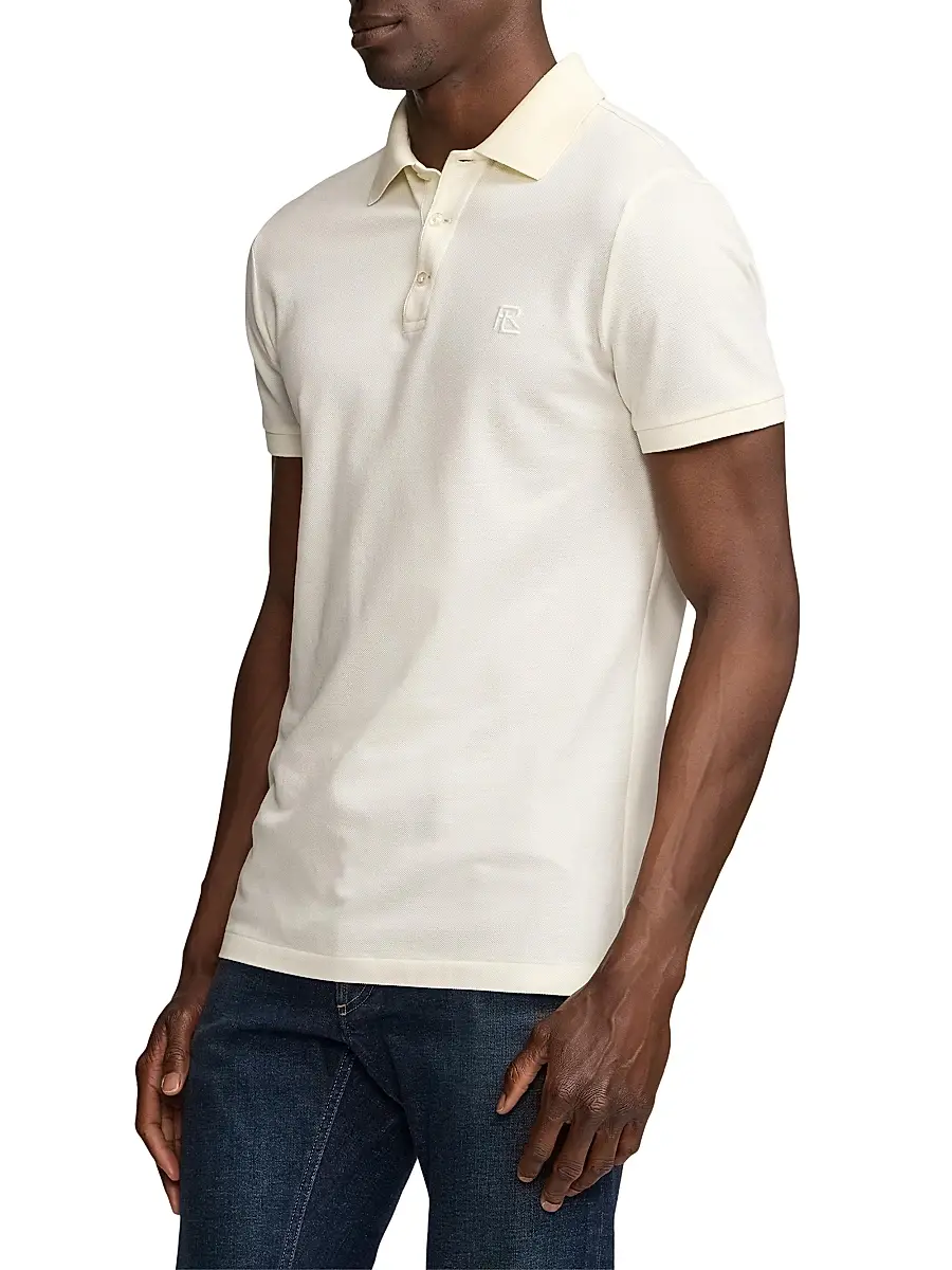 Ralph Lauren Purple Label Men's Cashmere-Blend Polo Shirt | Thumbnail 4 Ralph Lauren Purple Label Men's Cashmere-Blend Polo Shirt | Thumbnail 4