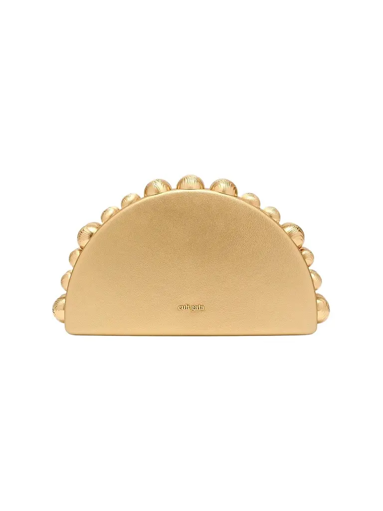 Cult Gaia Women's Gili Metallic Leather Clutch
