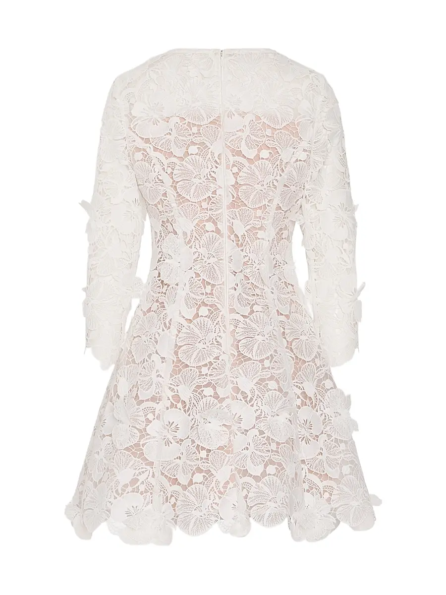 Milly Women's Emmie Lace Minidress | Thumbnail 2 Milly Women's Emmie Lace Minidress | Thumbnail 2