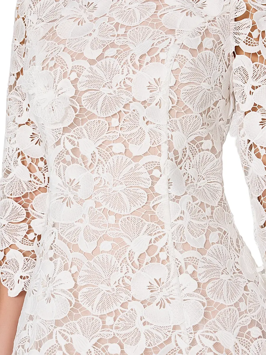 Milly Women's Emmie Lace Minidress | Thumbnail 5 Milly Women's Emmie Lace Minidress | Thumbnail 5
