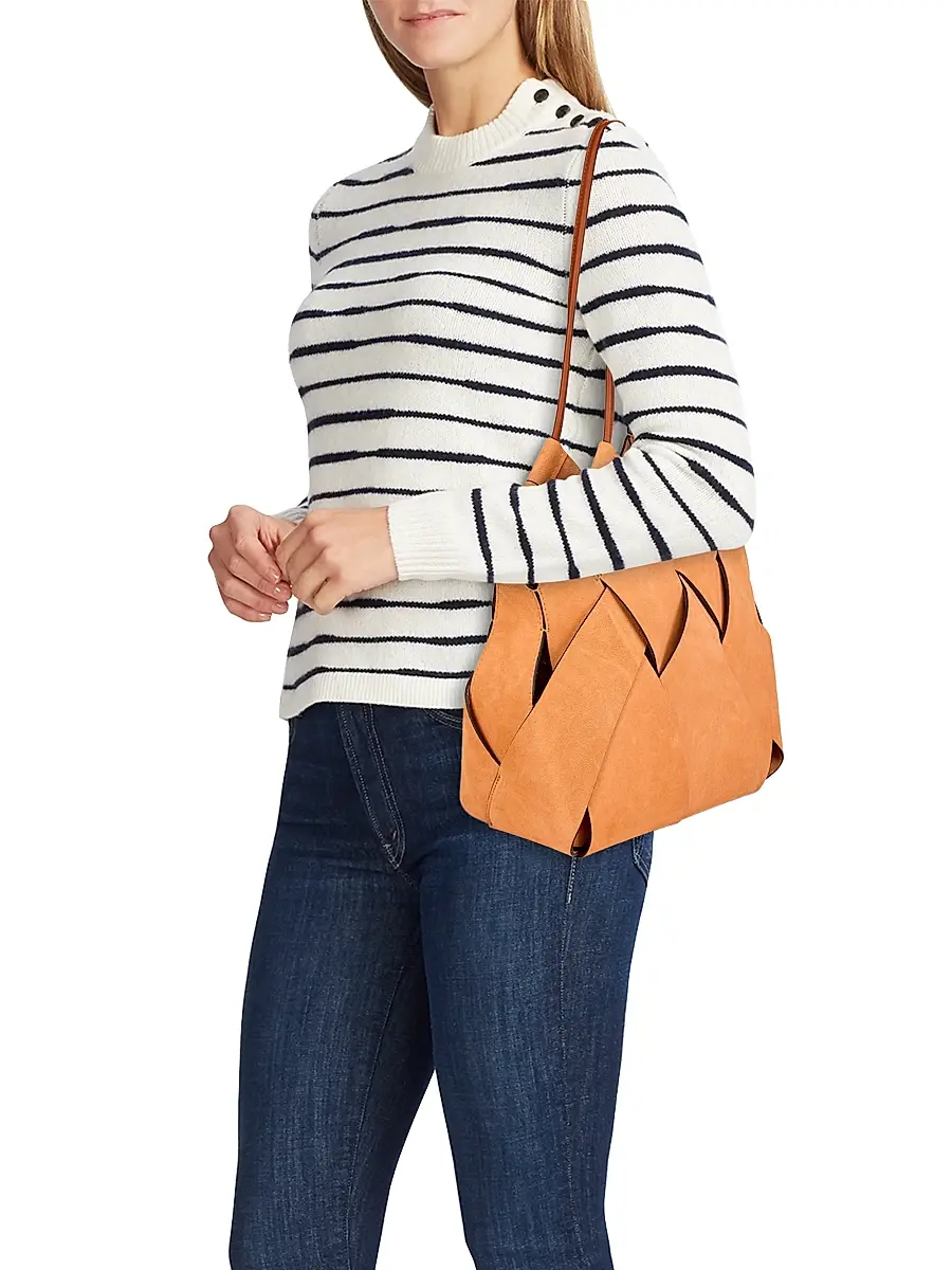Ulla Johnson Women's Charlotte Basket-Weave Suede Tote Bag | Thumbnail 2 Ulla Johnson Women's Charlotte Basket-Weave Suede Tote Bag | Thumbnail 2