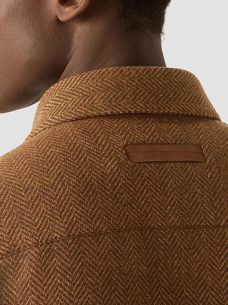 Zegna Men's Cashmere and Silk Overshirt - Dark Foliage | Thumbnail 5