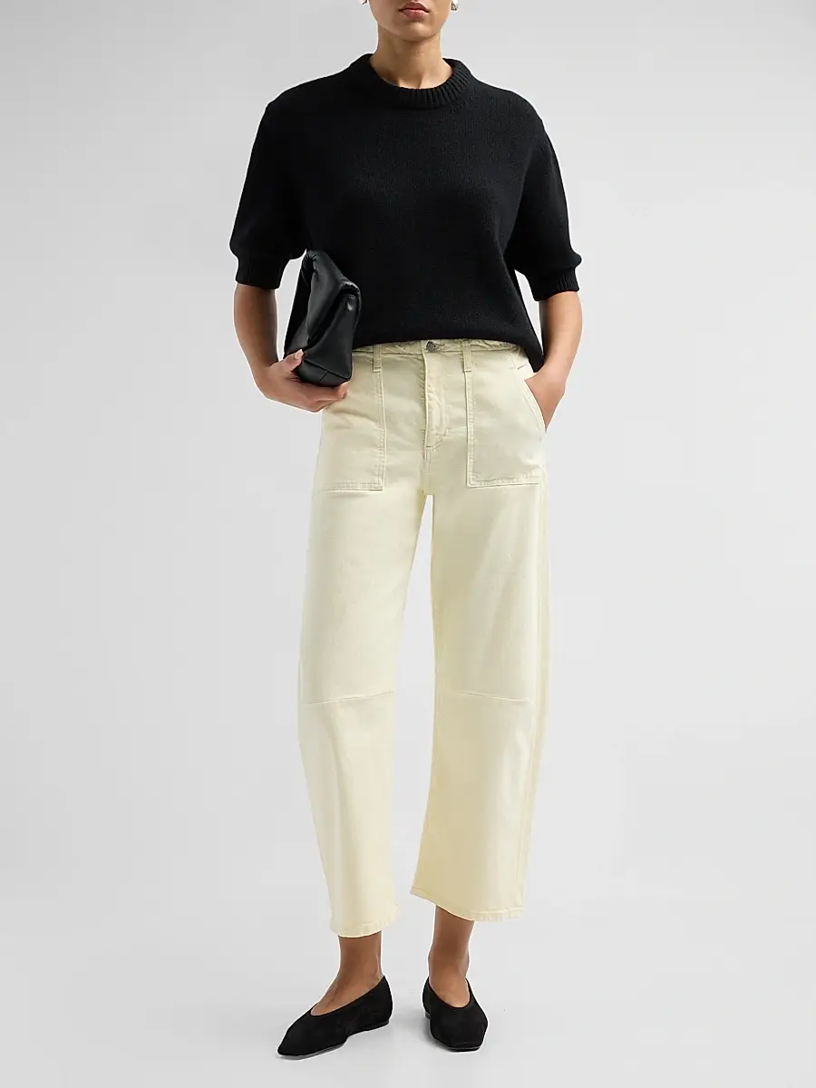 Co Women's Utility Twill Mid-Rise Pants | Thumbnail 2