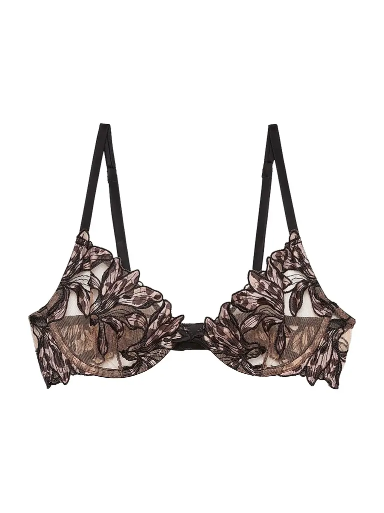 Women's Lily Embroidered Demi Bra Women's Lily Embroidered Demi Bra