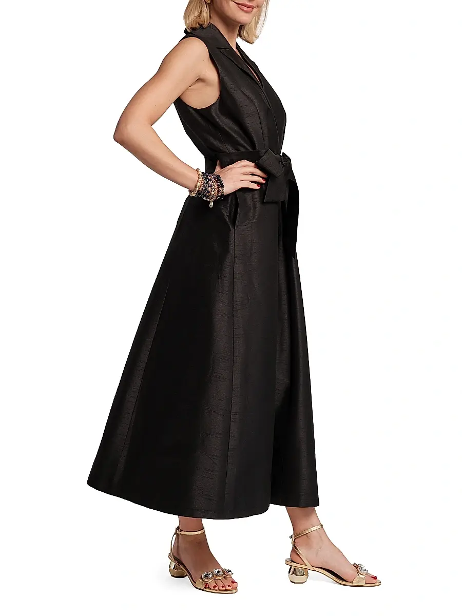 Frances Valentine Women's Lucia Wrap Midi-Dress | Thumbnail 3
