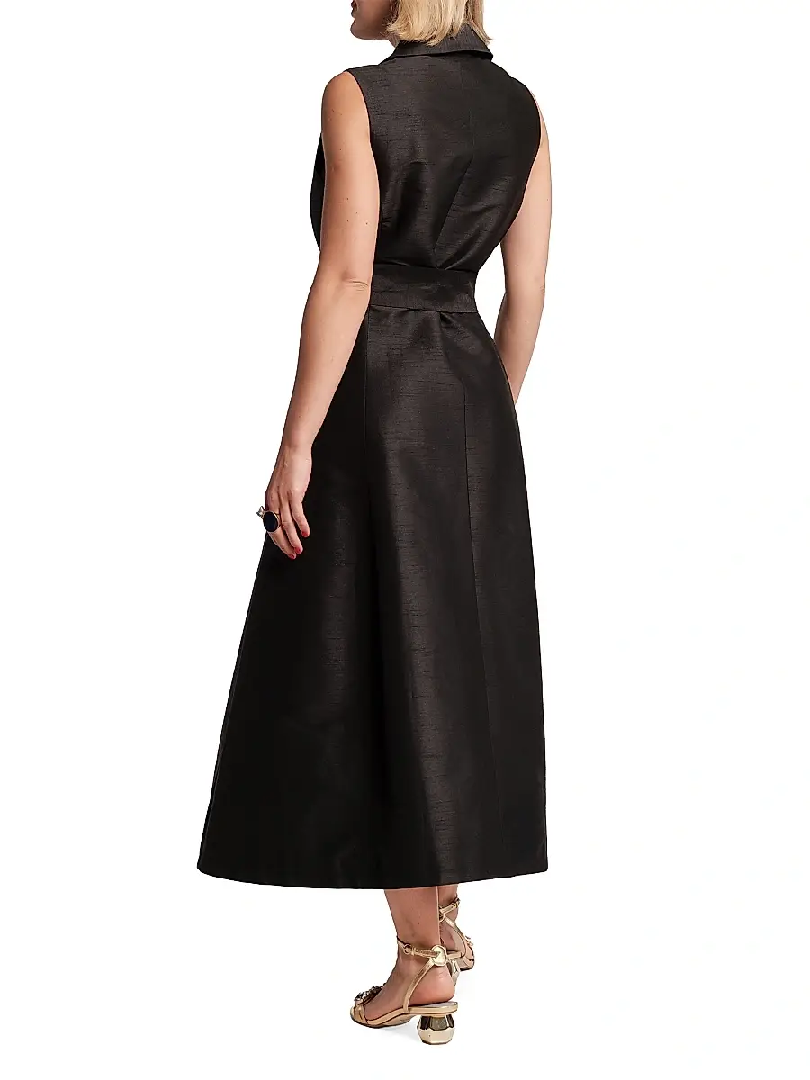 Frances Valentine Women's Lucia Wrap Midi-Dress | Thumbnail 4