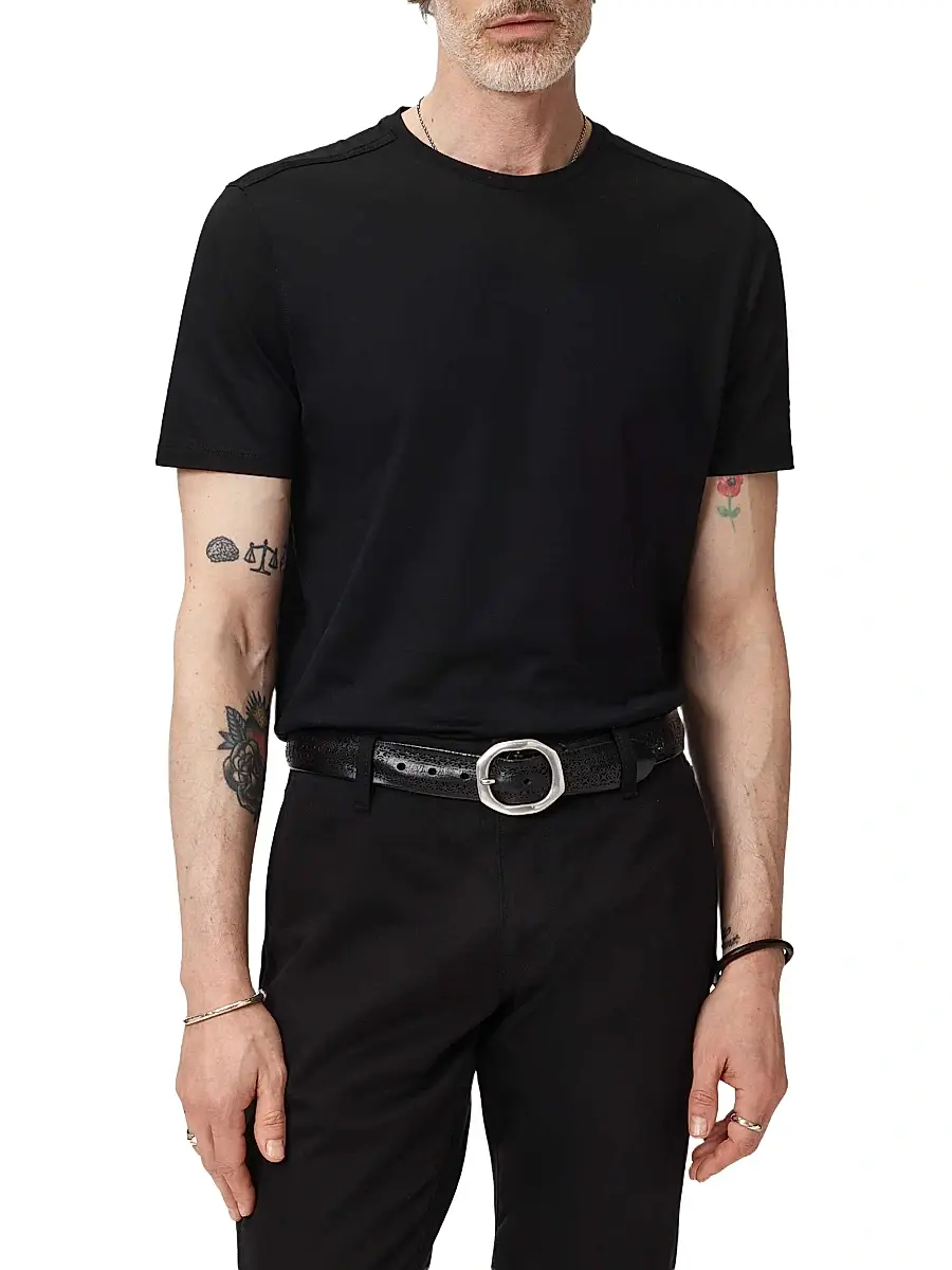 JOHN VARVATOS Men's Vero Cotton Crewneck T-Shirt | Thumbnail 5 JOHN VARVATOS Men's Vero Cotton Crewneck T-Shirt | Thumbnail 5