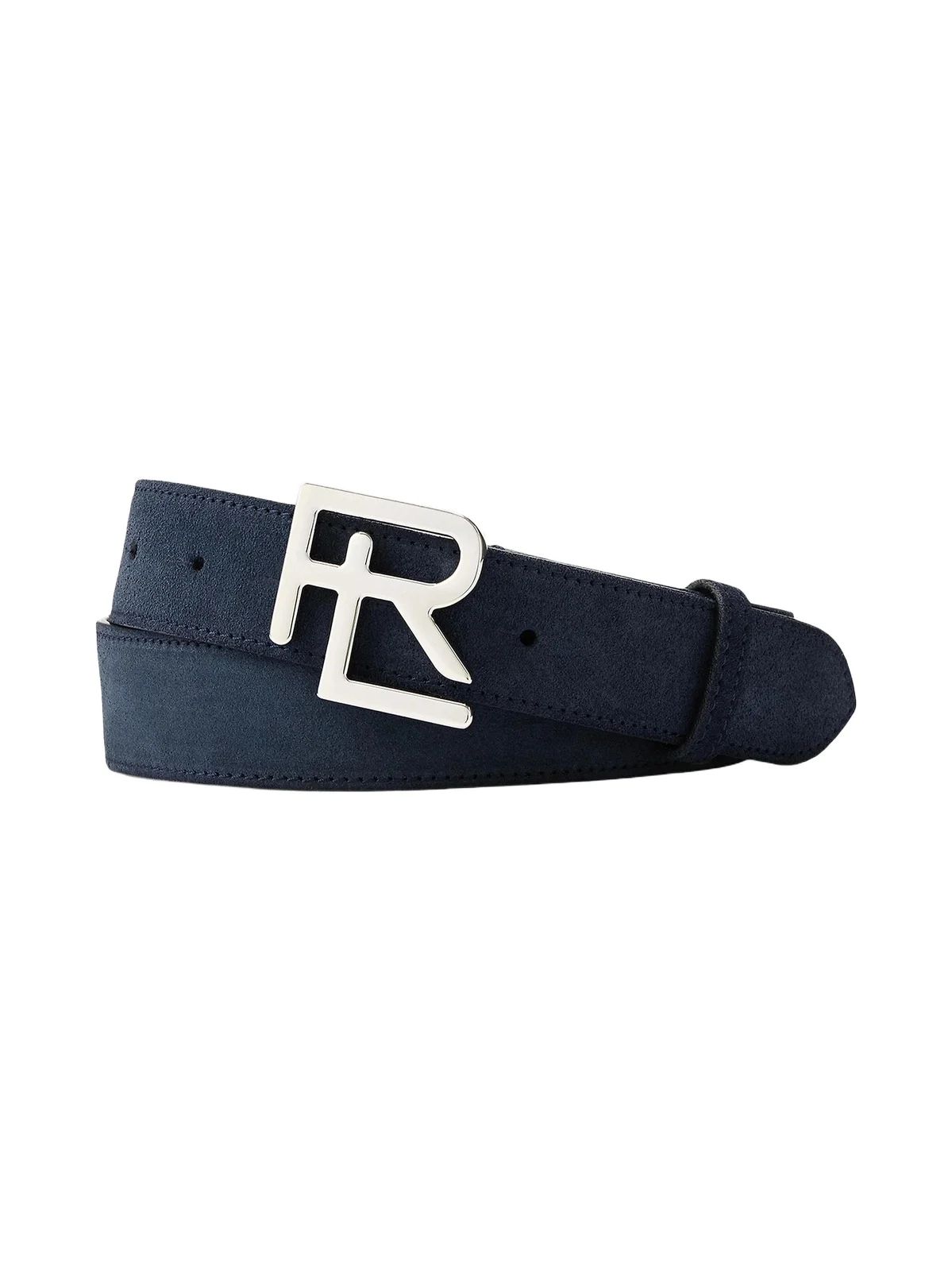 Ralph Lauren Purple Label Men's Stacked R-Buckle Suede Belt