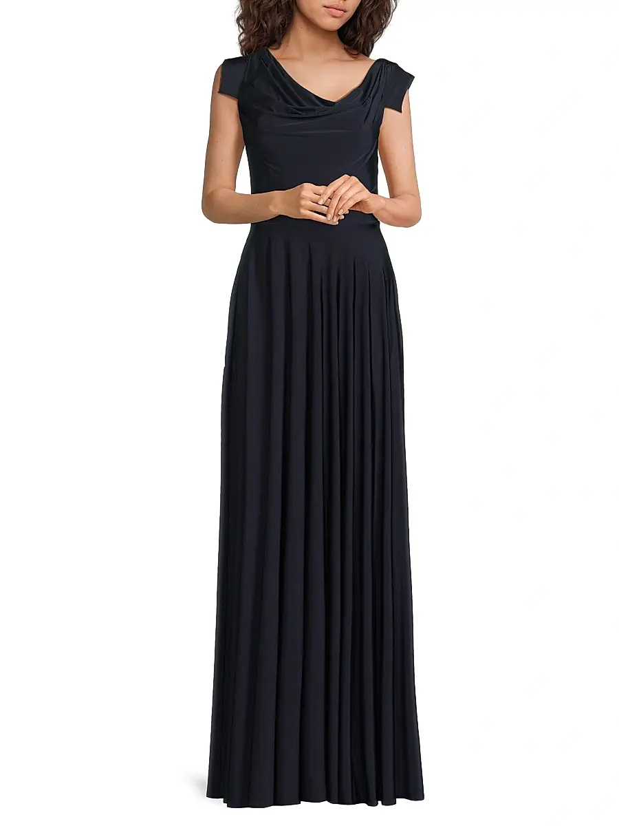 BLACK HALO Women's EVE Jackie O Off-the-Shoulder Gown | Thumbnail 2 BLACK HALO Women's EVE Jackie O Off-the-Shoulder Gown | Thumbnail 2