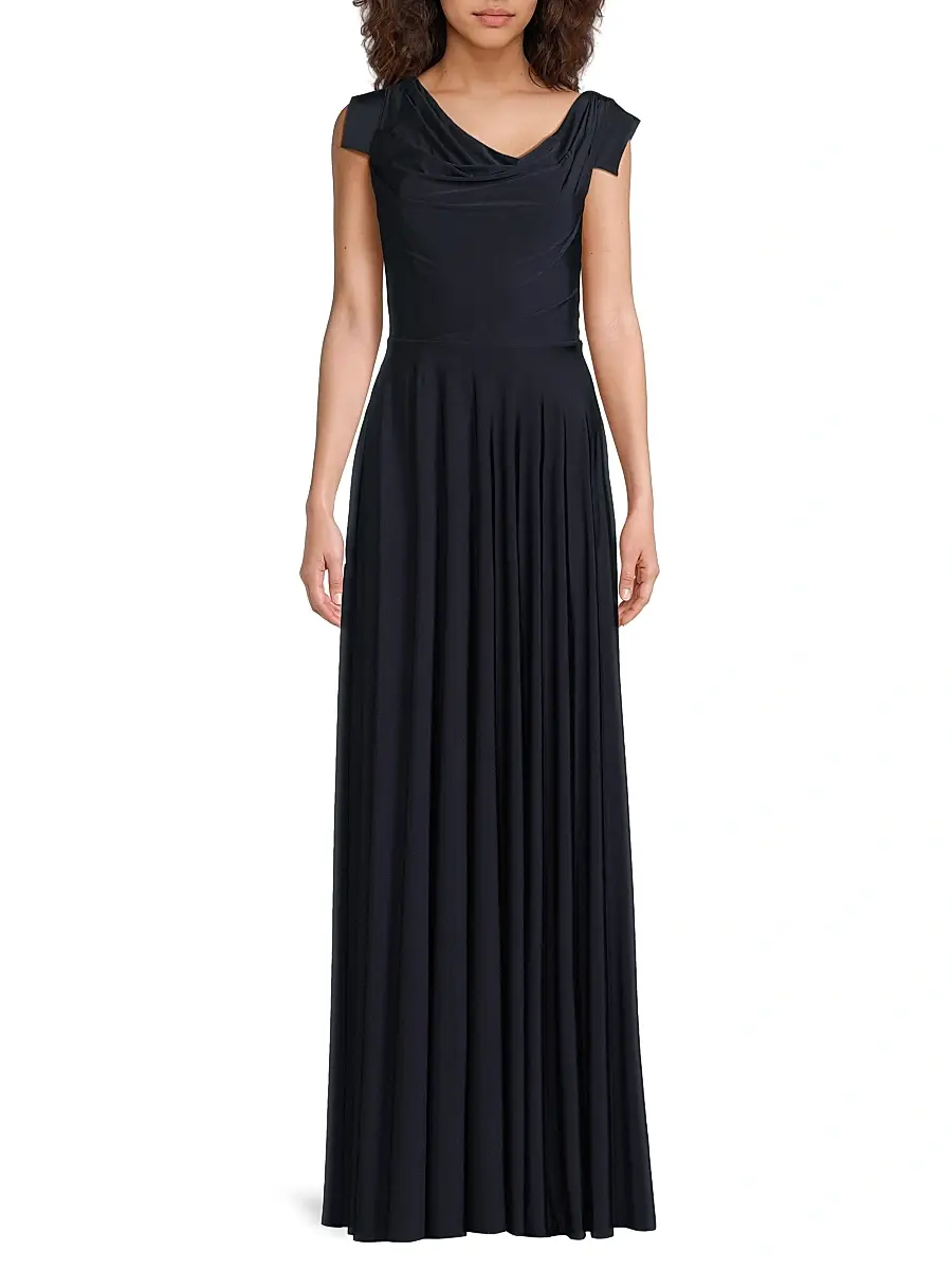 BLACK HALO Women's EVE Jackie O Off-the-Shoulder Gown | Thumbnail 3 BLACK HALO Women's EVE Jackie O Off-the-Shoulder Gown | Thumbnail 3