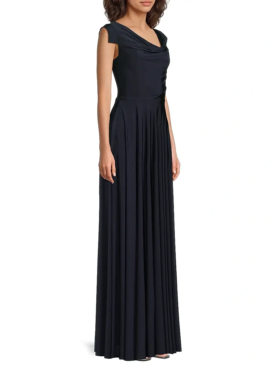 BLACK HALO Women's EVE Jackie O Off-the-Shoulder Gown | Thumbnail 4 BLACK HALO Women's EVE Jackie O Off-the-Shoulder Gown | Thumbnail 4