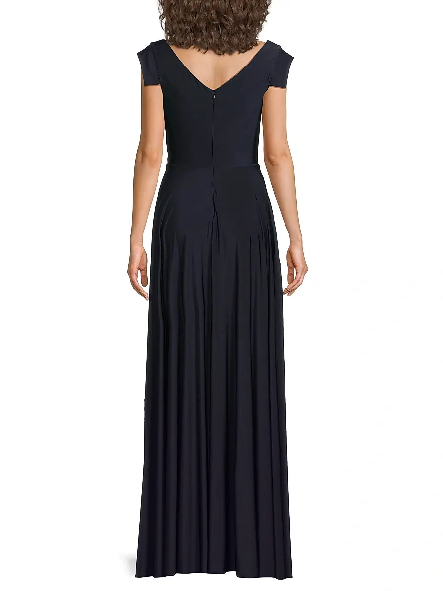 BLACK HALO Women's EVE Jackie O Off-the-Shoulder Gown | Thumbnail 5 BLACK HALO Women's EVE Jackie O Off-the-Shoulder Gown | Thumbnail 5