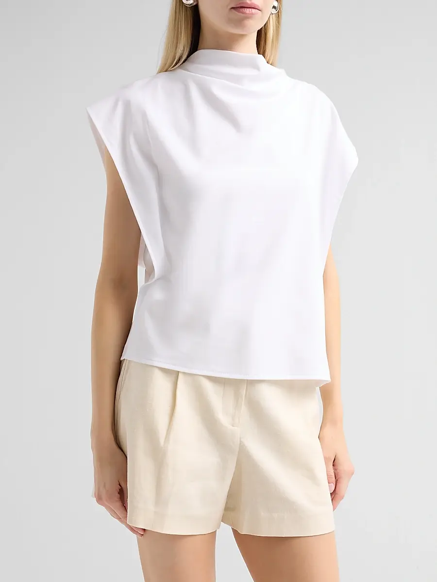 TANYA TAYLOR Women's Adrien Draped Top | Thumbnail 4 TANYA TAYLOR Women's Adrien Draped Top | Thumbnail 4