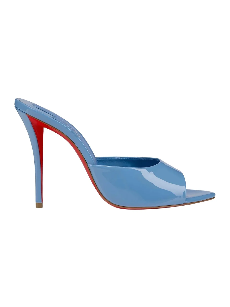 Christian Louboutin Women's Miss Z 100MM Patent Leather Mule Sandals