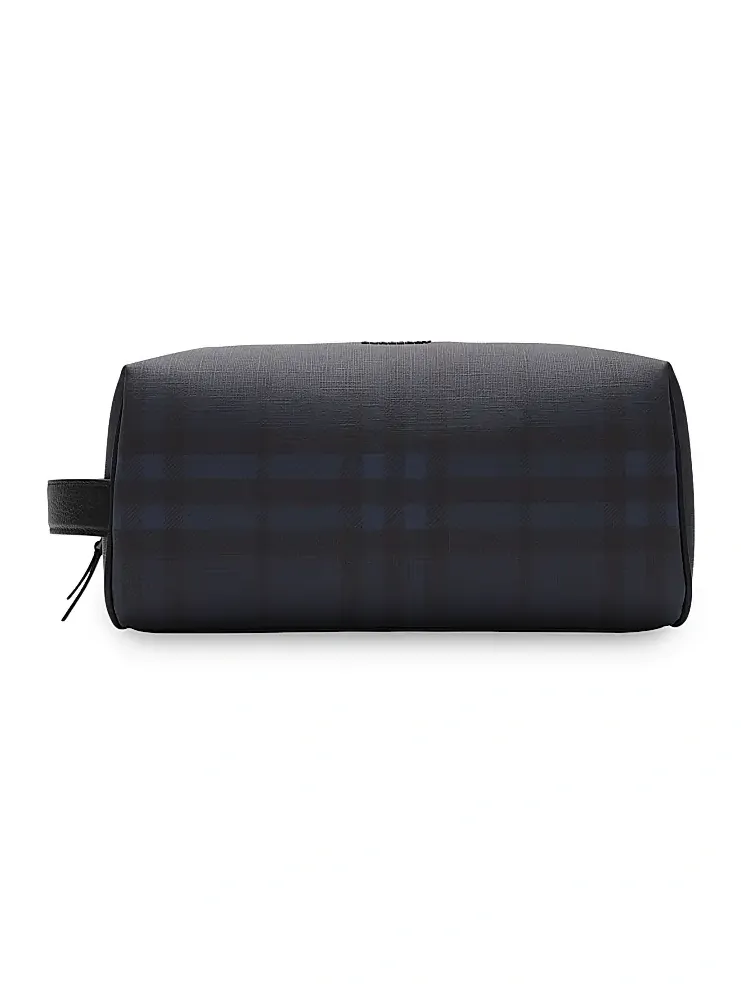 Burberry Check Logo Travel Pouch