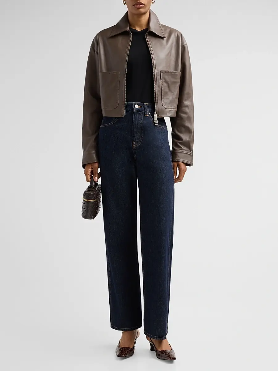 Nanushka Women's Reflections Phebe Leather Jacket | Thumbnail 2
