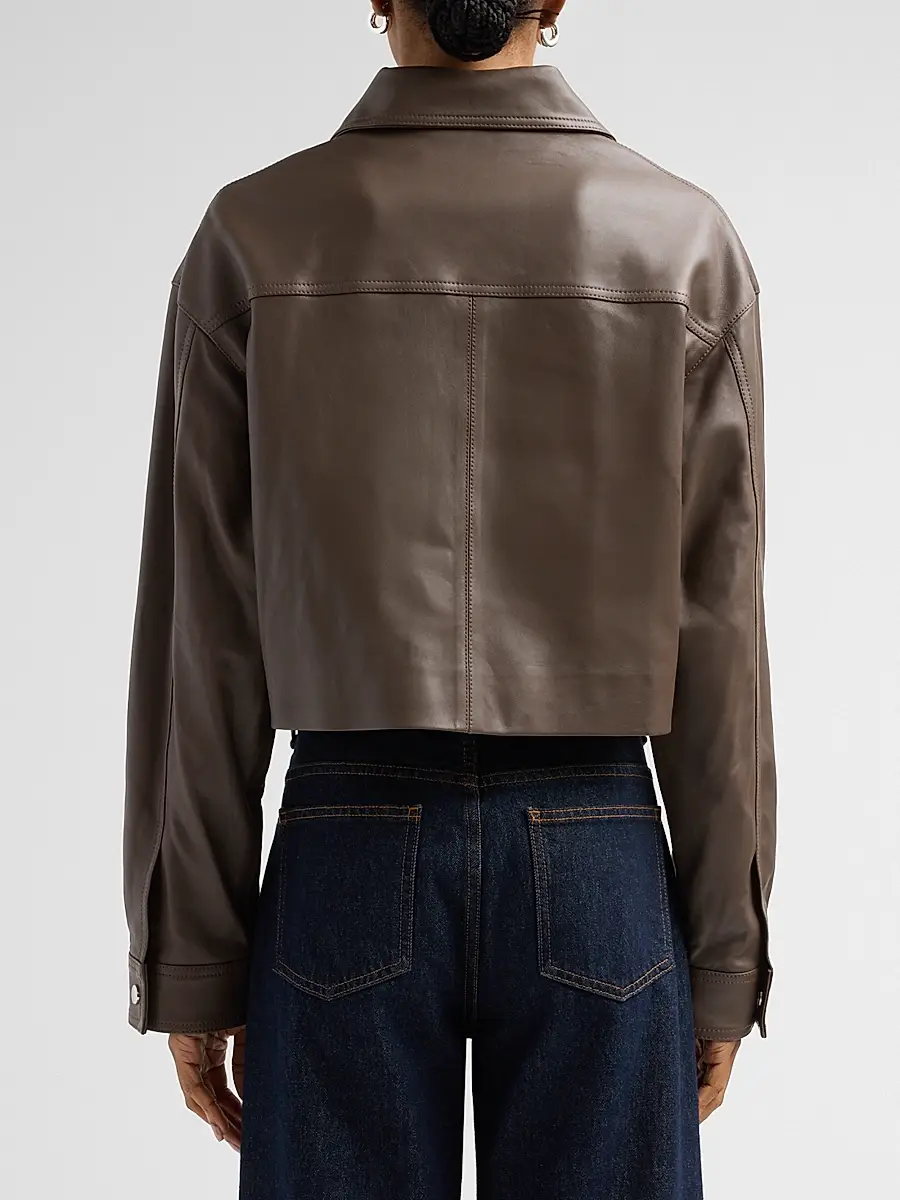 Nanushka Women's Reflections Phebe Leather Jacket | Thumbnail 3