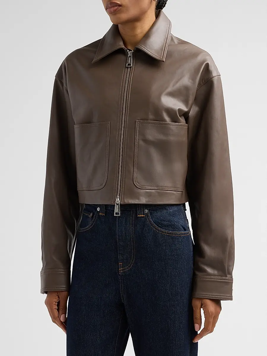 Nanushka Women's Reflections Phebe Leather Jacket | Thumbnail 4