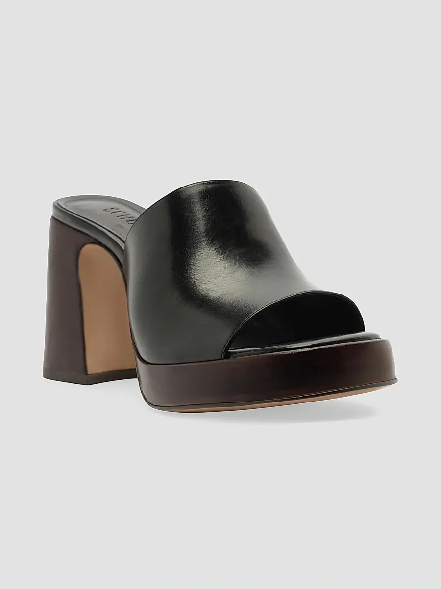 Schutz Women's Rowan 95MM Leather Block-Heel Mules | Thumbnail 2 Schutz Women's Rowan 95MM Leather Block-Heel Mules | Thumbnail 2