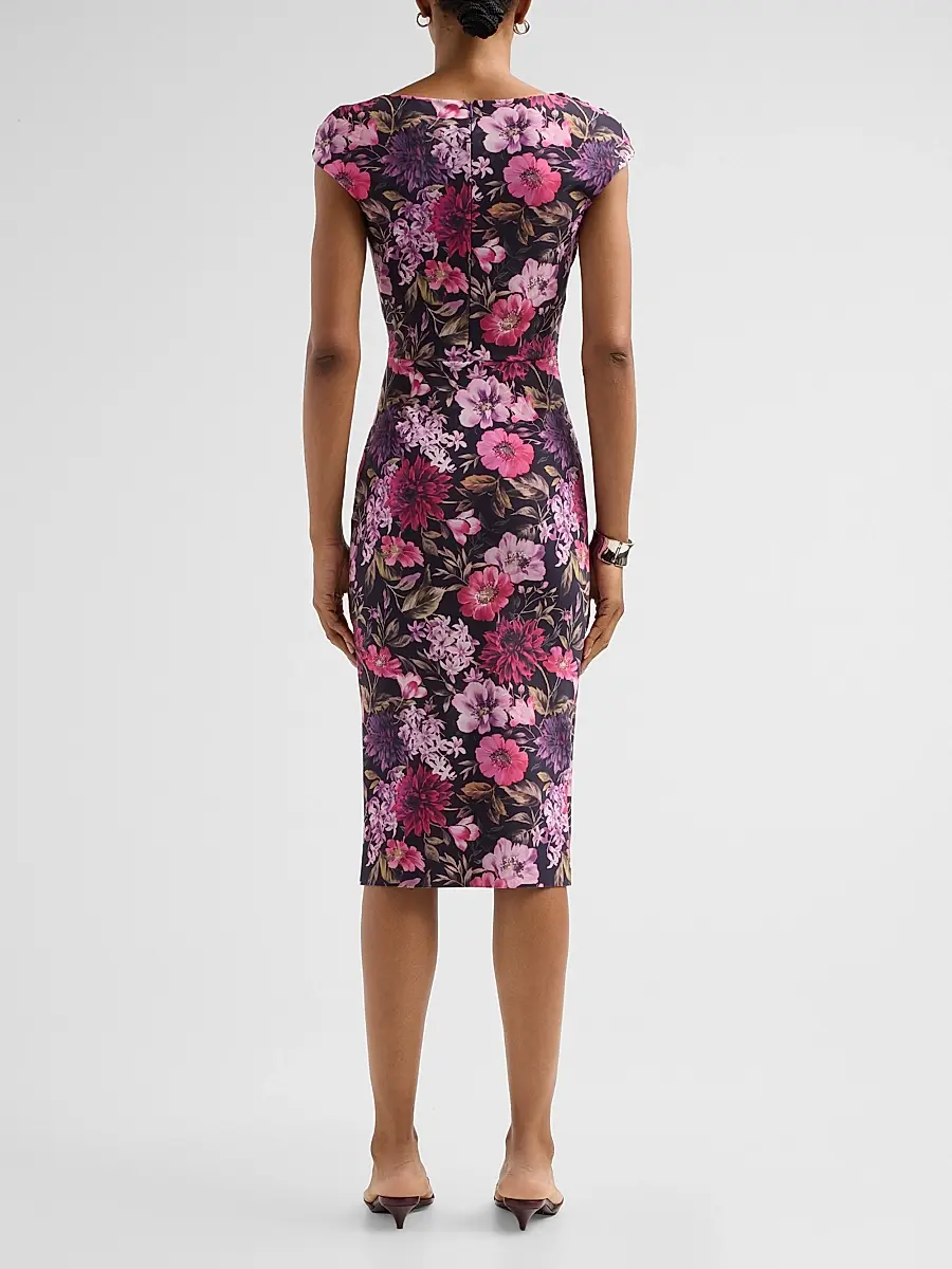 Chiara Boni La Petite Robe Women's Dids Floral Jersey Midi Dress | Thumbnail 3 Chiara Boni La Petite Robe Women's Dids Floral Jersey Midi Dress | Thumbnail 3