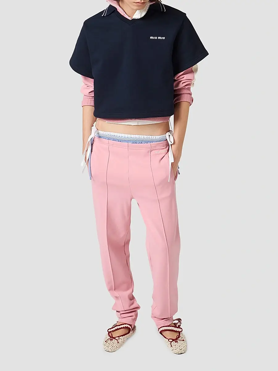 Miu Miu Women's Technical Fabric Pants | Thumbnail 6 Miu Miu Women's Technical Fabric Pants | Thumbnail 6