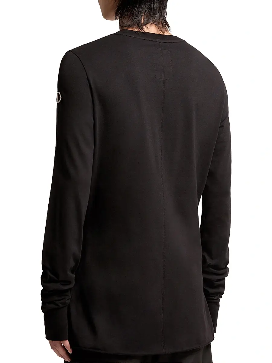 Moncler Women's + Rick Owens Girder Crew Neck T-Shirt in Cotton | Thumbnail 3 Moncler Women's + Rick Owens Girder Crew Neck T-Shirt in Cotton | Thumbnail 3