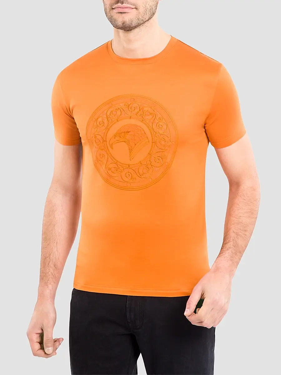 Stefano Ricci Men's Eagle Embroidered Logo T-Shirt | Thumbnail 2 Stefano Ricci Men's Eagle Embroidered Logo T-Shirt | Thumbnail 2